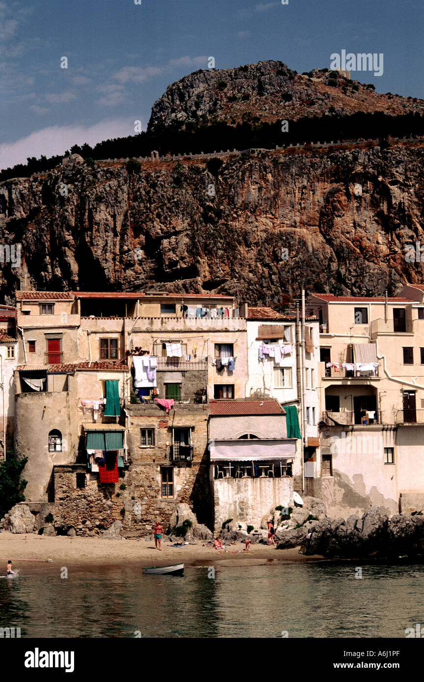 Italie Sicile Cefal Banque D'Images