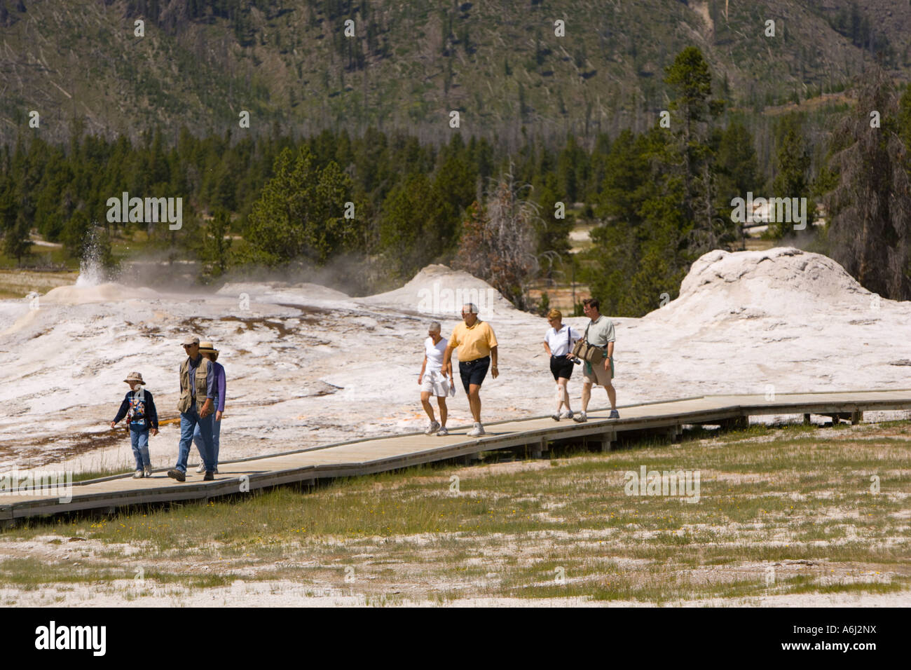 Bretagne France Le Parc National de Yellowstone créé 1872 Banque D'Images