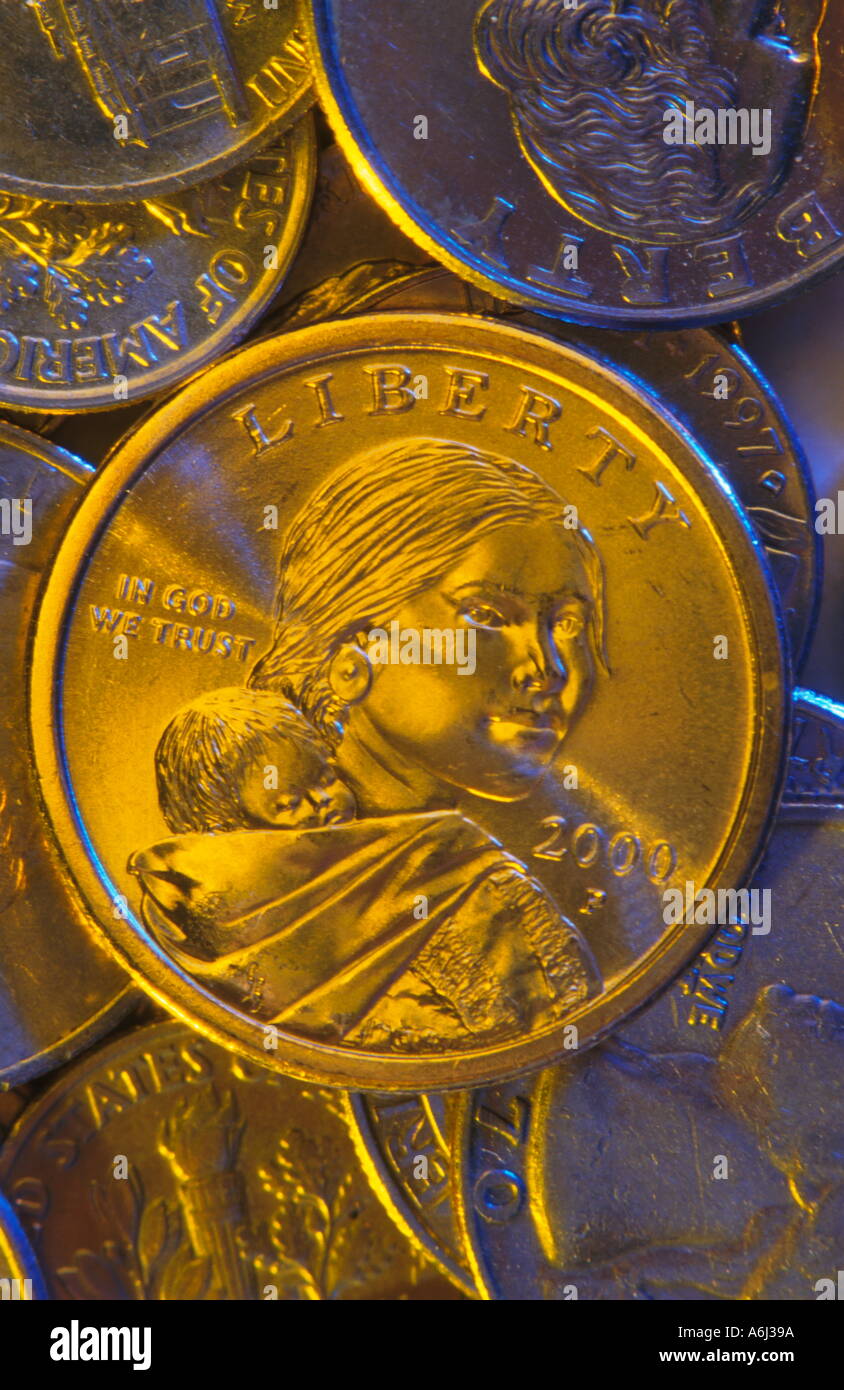 Sacagawea Dollar Banque D'Images