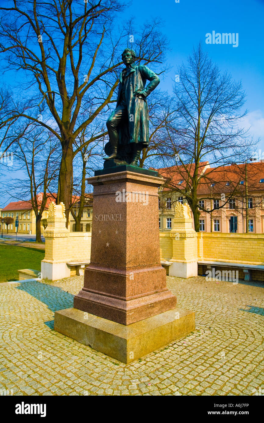 Schinkel Denkmal à Neuruppin, Brandenburg Deutschland Allemagne Banque D'Images