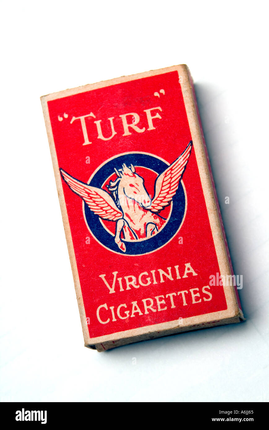 1940 ancien paquet de cigarettes Banque D'Images