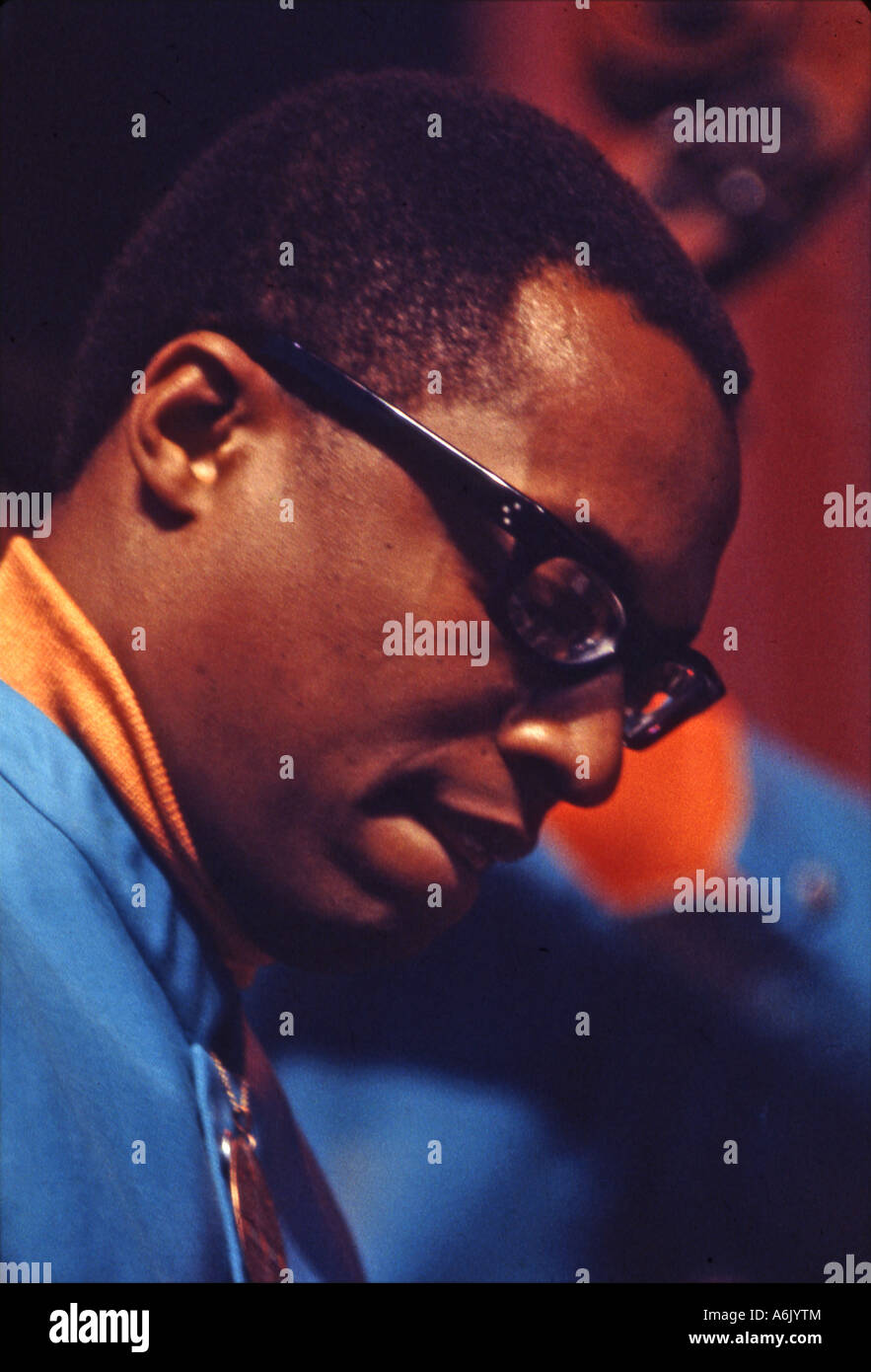 RAMSEY LEWIS, musicien de jazz américain au Newport Jazz Festival de 1968 Banque D'Images