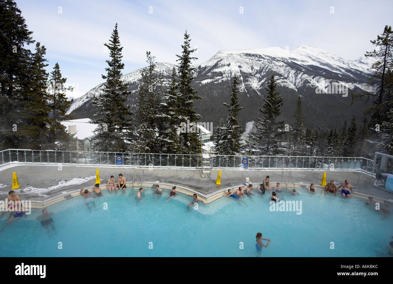 Hot Springs à Banff Canada Banque D'Images