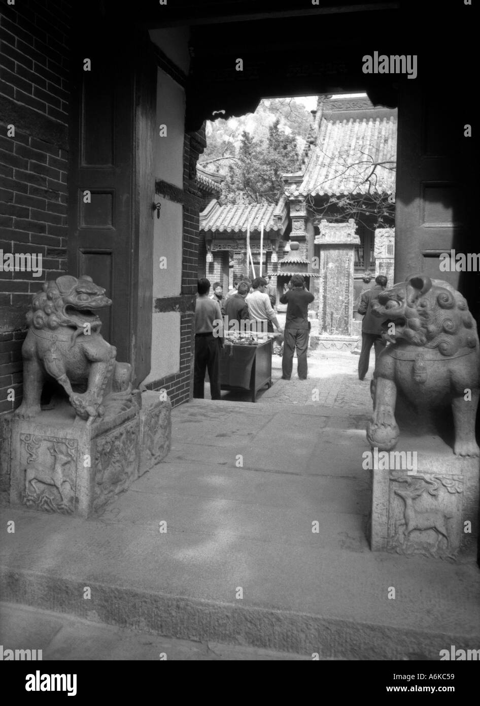 Hall Doumu Mont Tai Tai Shan Grande Montagne du Taoïsme Chinois Shandong Chine Asie Asie Asie Banque D'Images