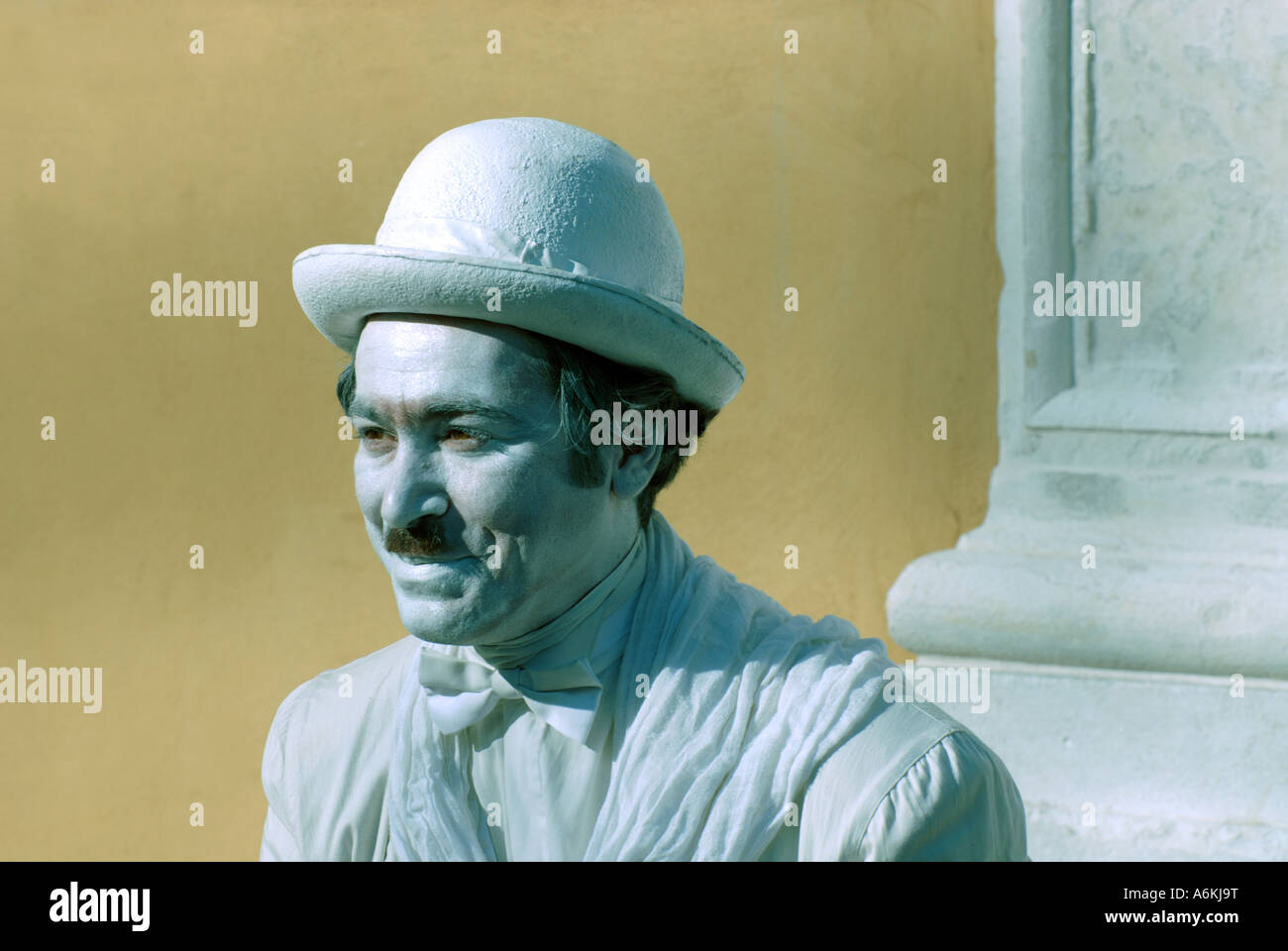 Artiste de rue dans le Campo San Stefano pendant le Carnaval de Venise 2007 Banque D'Images
