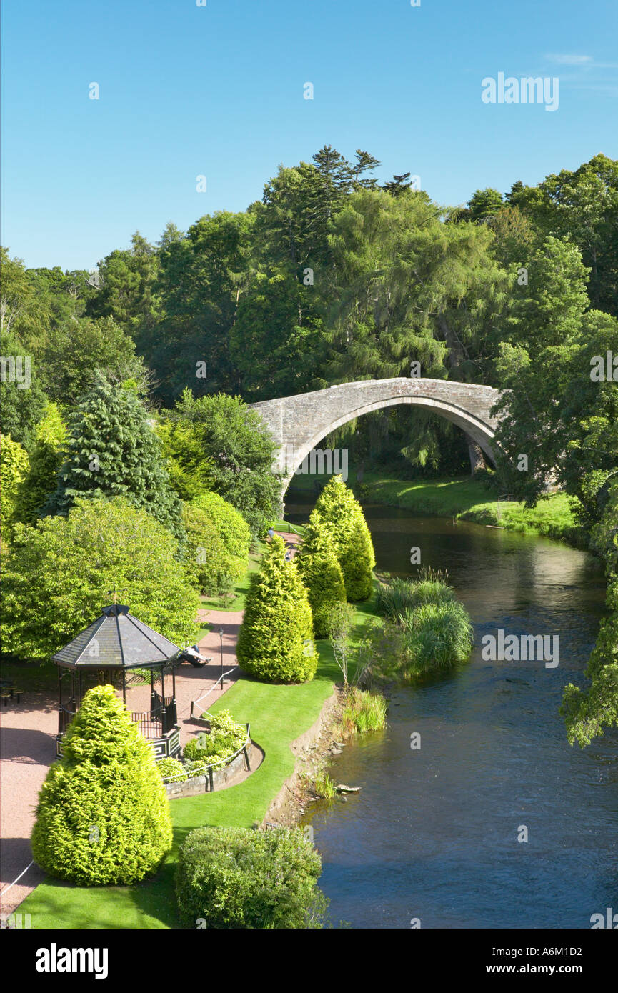 L'Écosse, South Ayrshire, Alloway, le Brig o Doon Banque D'Images