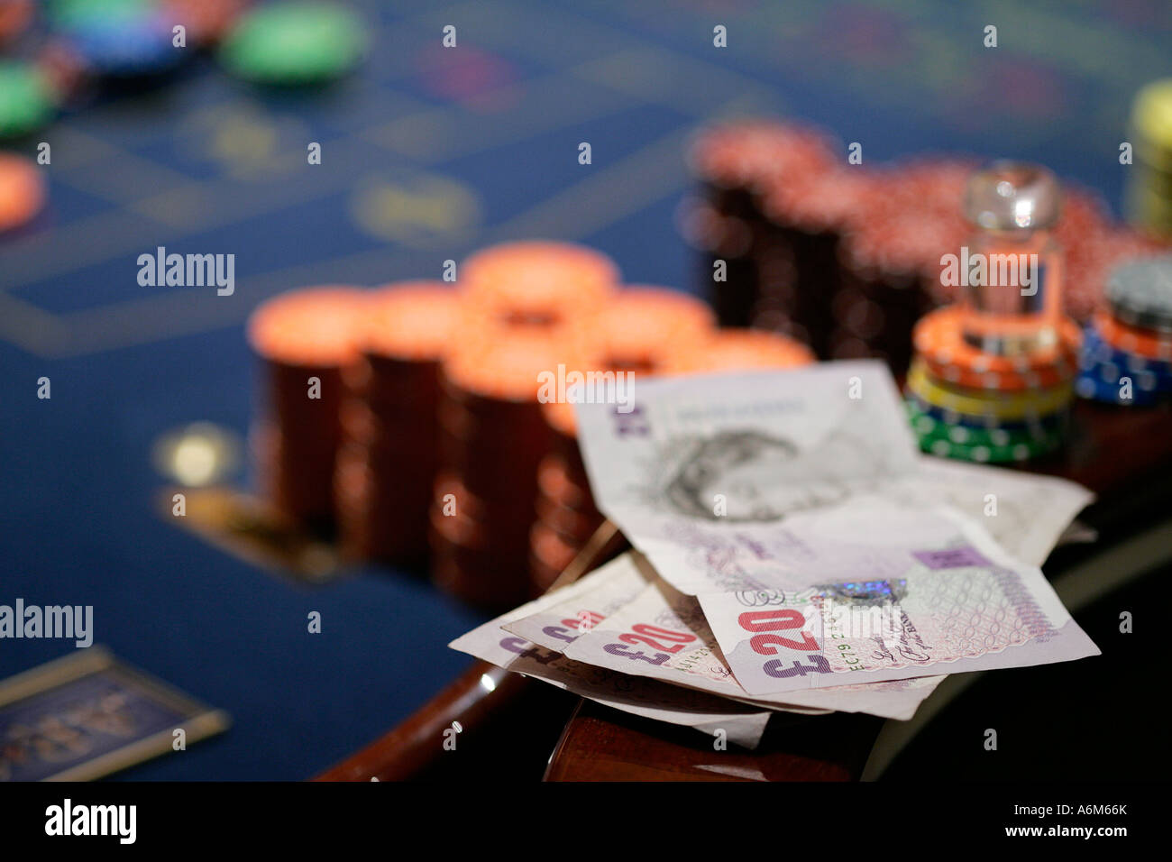 Les paris de roulette de casino Banque D'Images