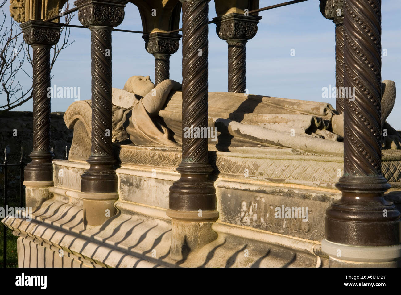 Le monument à Grace Darling à l'église de Saint Aidan, Bamburgh, Northumberland, England Banque D'Images