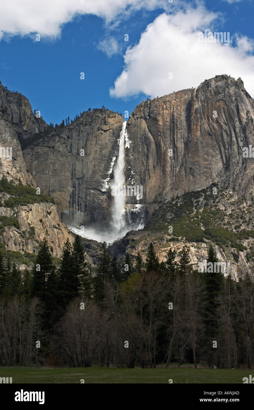 La région de Yosemite falls in Yosemite National Park California Banque D'Images