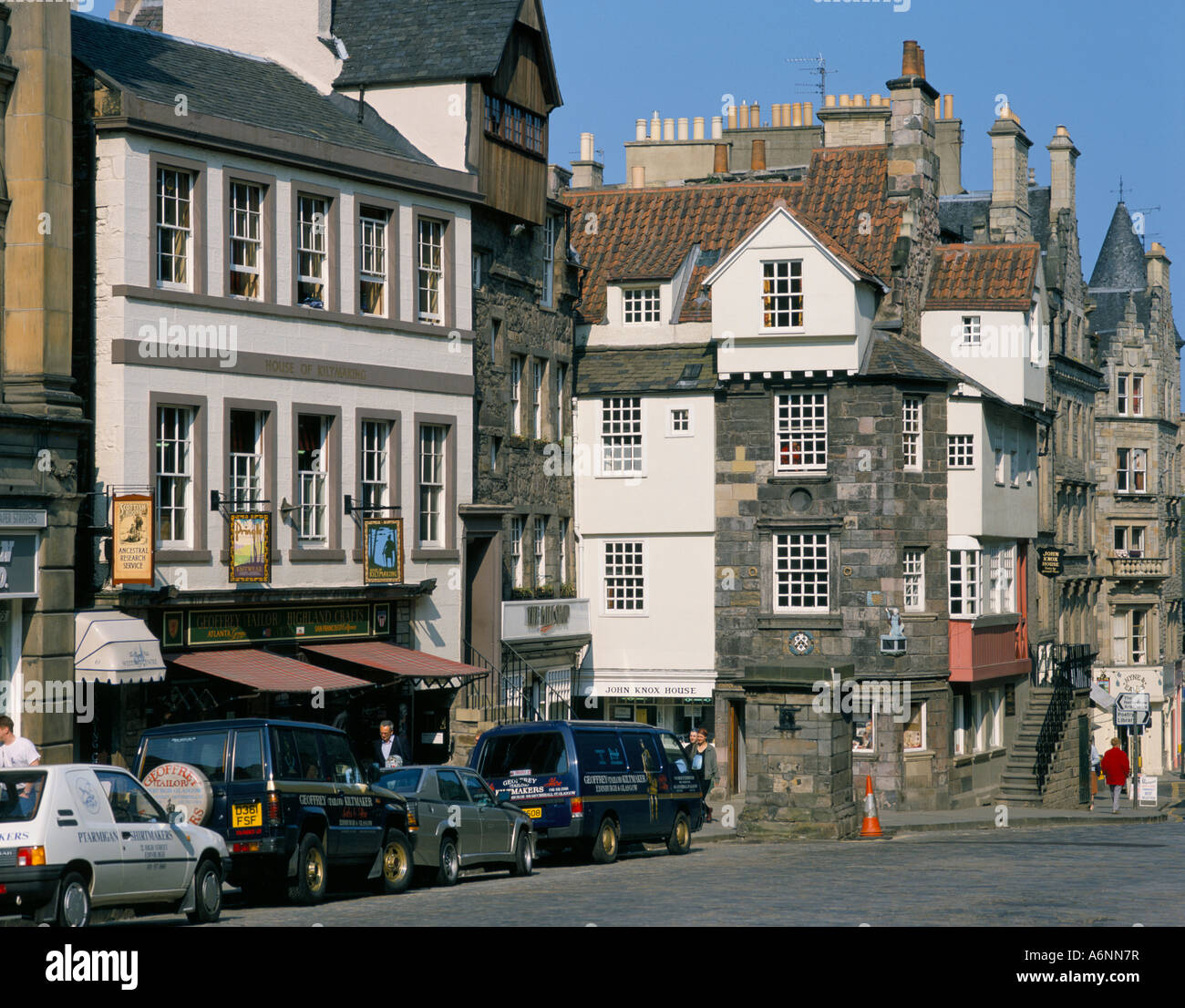 John Knox House Royal Mile Edinburgh Scotland Royaume-Uni Europe Banque D'Images
