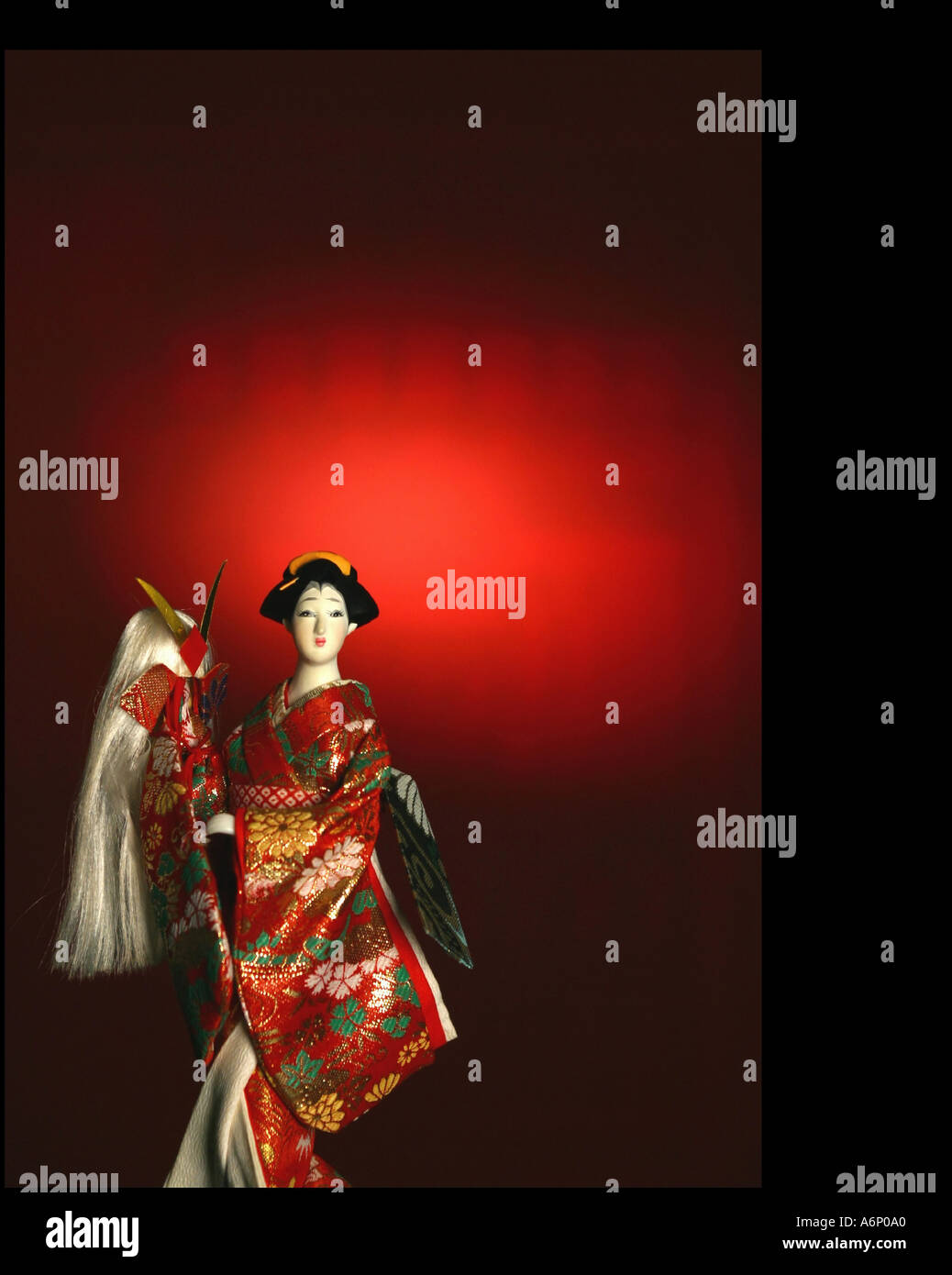 Geisha poupée japonaise le Japon Banque D'Images