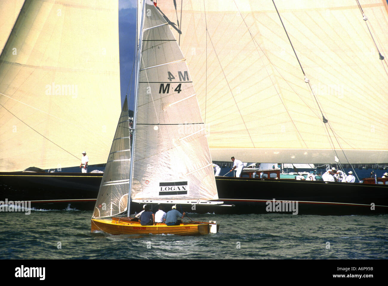 1933 Camper et Nicholson Classe J Velsheda Logan Classic regatta 2000 Auckland Nouvelle Zélande Banque D'Images