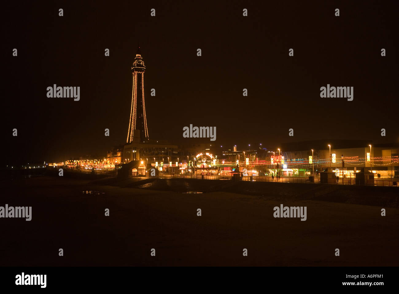 La tour de Blackpool Illuminations,et,Angleterre Banque D'Images