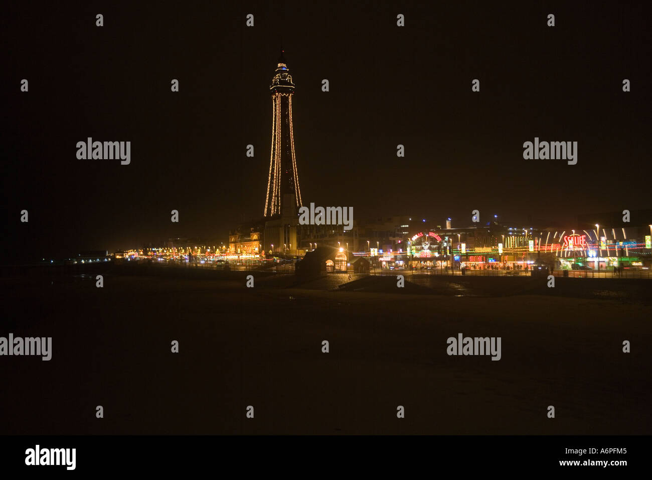 La tour de Blackpool Illuminations,et,Angleterre Banque D'Images