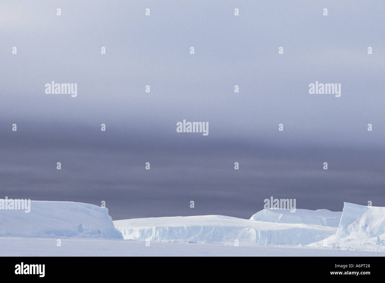 Riiser Larsen Ice Shelf, l'Antarctique Banque D'Images