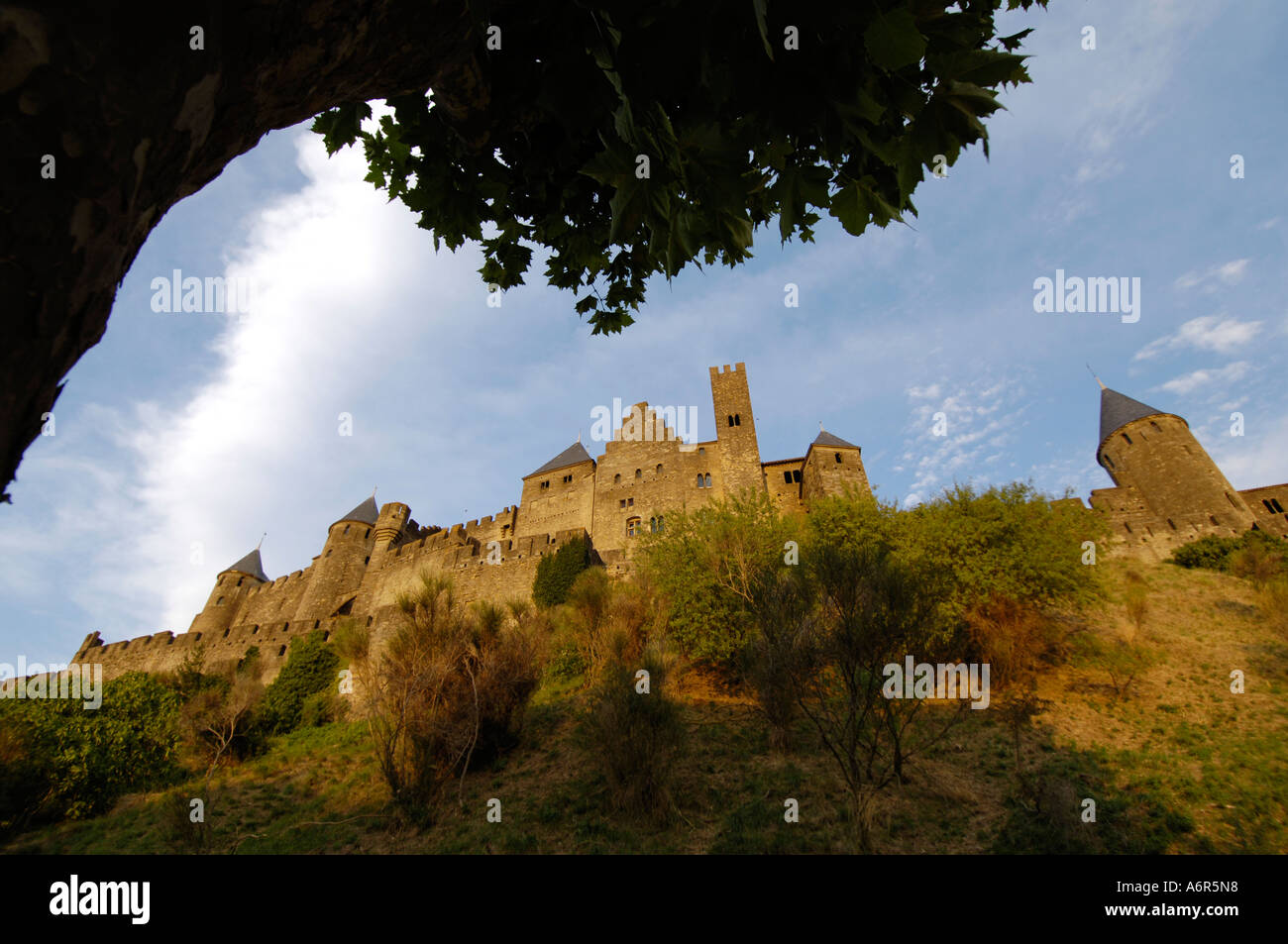 Carcassonne, forteresse medievial Banque D'Images