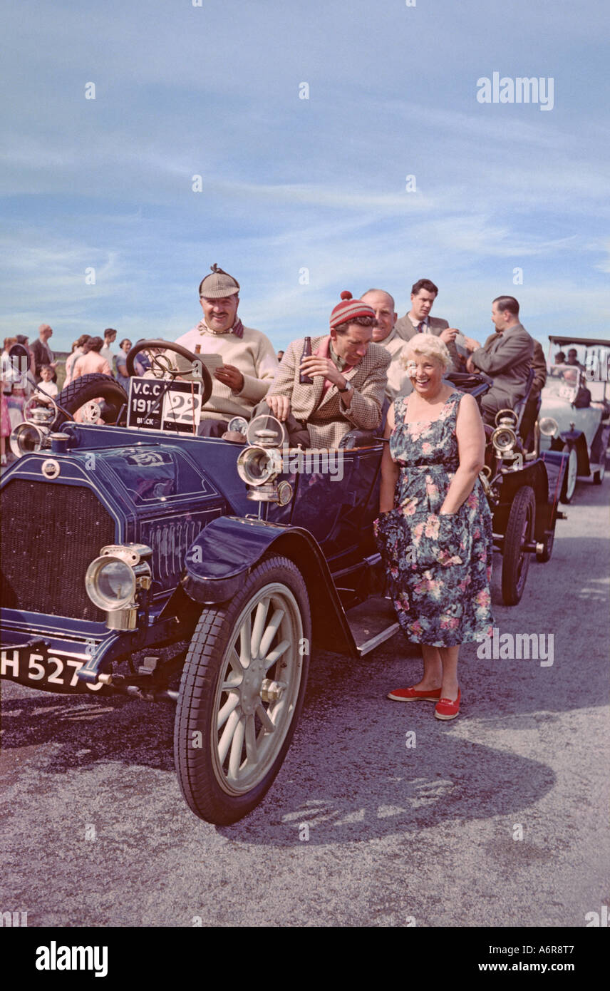 '1912 Buick à ^1970 'London-Brighton' 'Vétéran' rallye de voitures, Brighton, Sussex' Banque D'Images