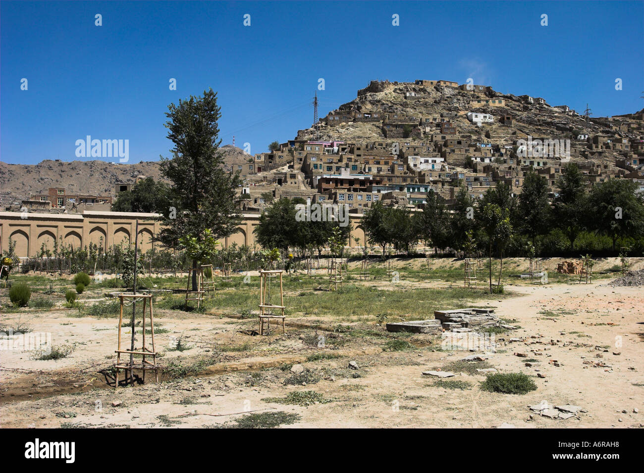 AFGHANISTAN Kaboul Jardins de Babur Babue fondateur de l'empire moghol de l'Inde à ces jardins au 16ème siècle Banque D'Images