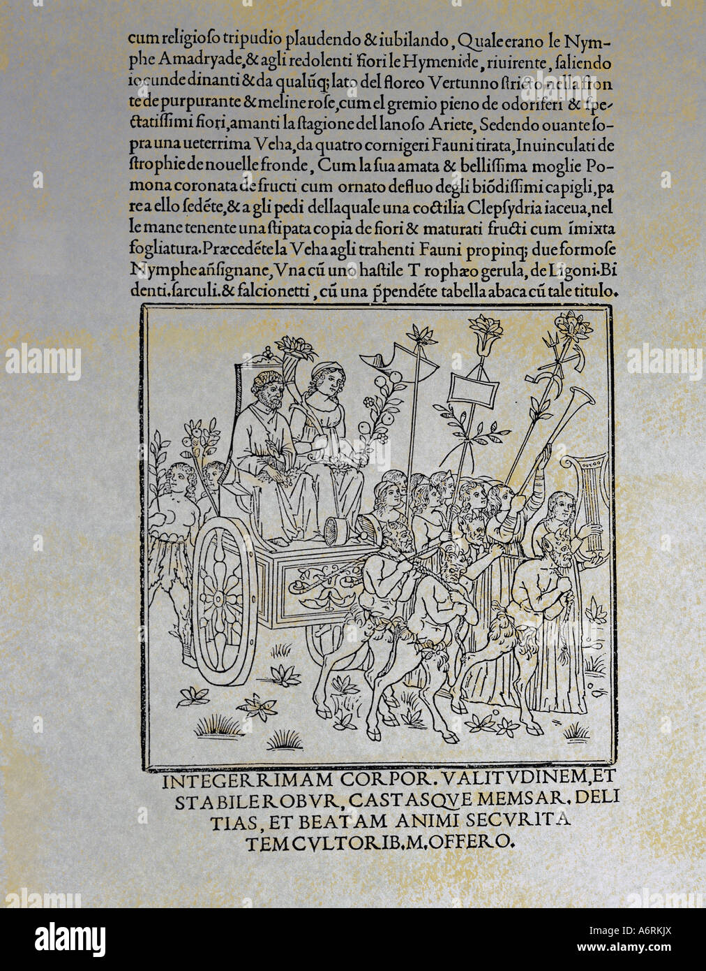 'Colonna, Francesco, 1434 - 1527, l'ecclésiastique italien et auteur/rédactrice, works, 'Hypnerotomachia Poliphili, Venice, 1499 imprimerenvoyer Banque D'Images