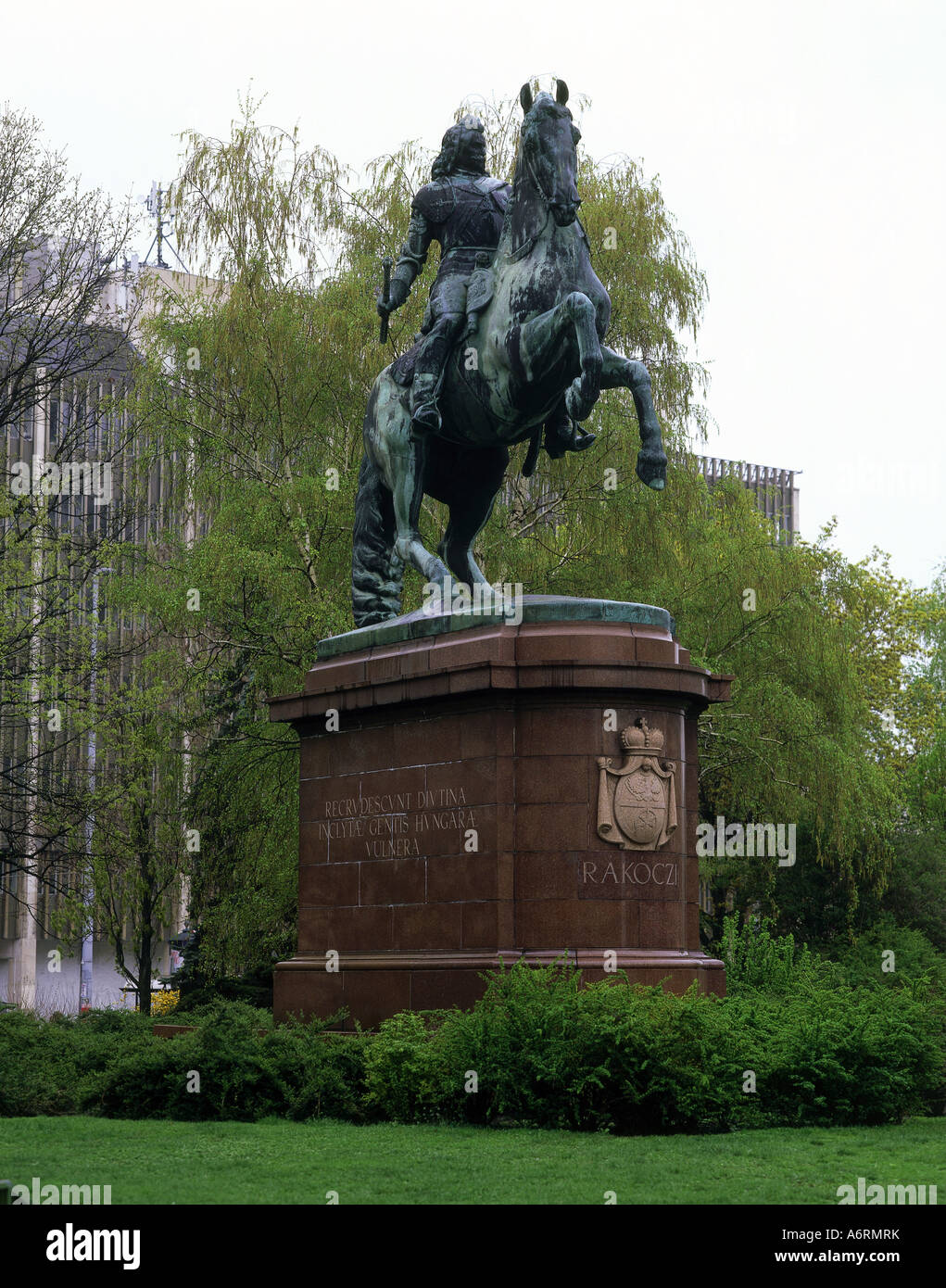 Rakoczy, Franz II., 27.3.1676 - 8.4.1735, le hongrois combattant de la liberté, sculpture Equestrain, Budapest, Ferenc, monument, monuments historiques Banque D'Images