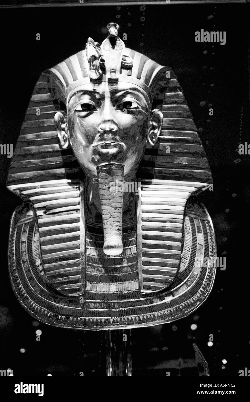 Le Caire Egypte, King Tut's Head Banque D'Images