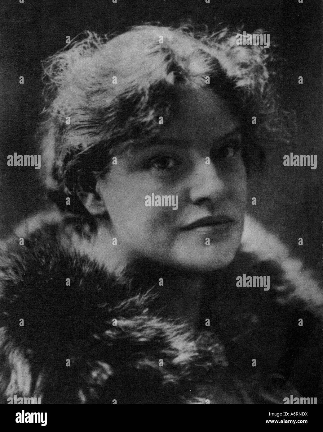 Andreas-Salome, Lou, 12.2.1891 - 5.2.1937, l'écrivain allemand, portrait, 20e siècle, le portrait, le col de fourrure, fourrure, col, Banque D'Images