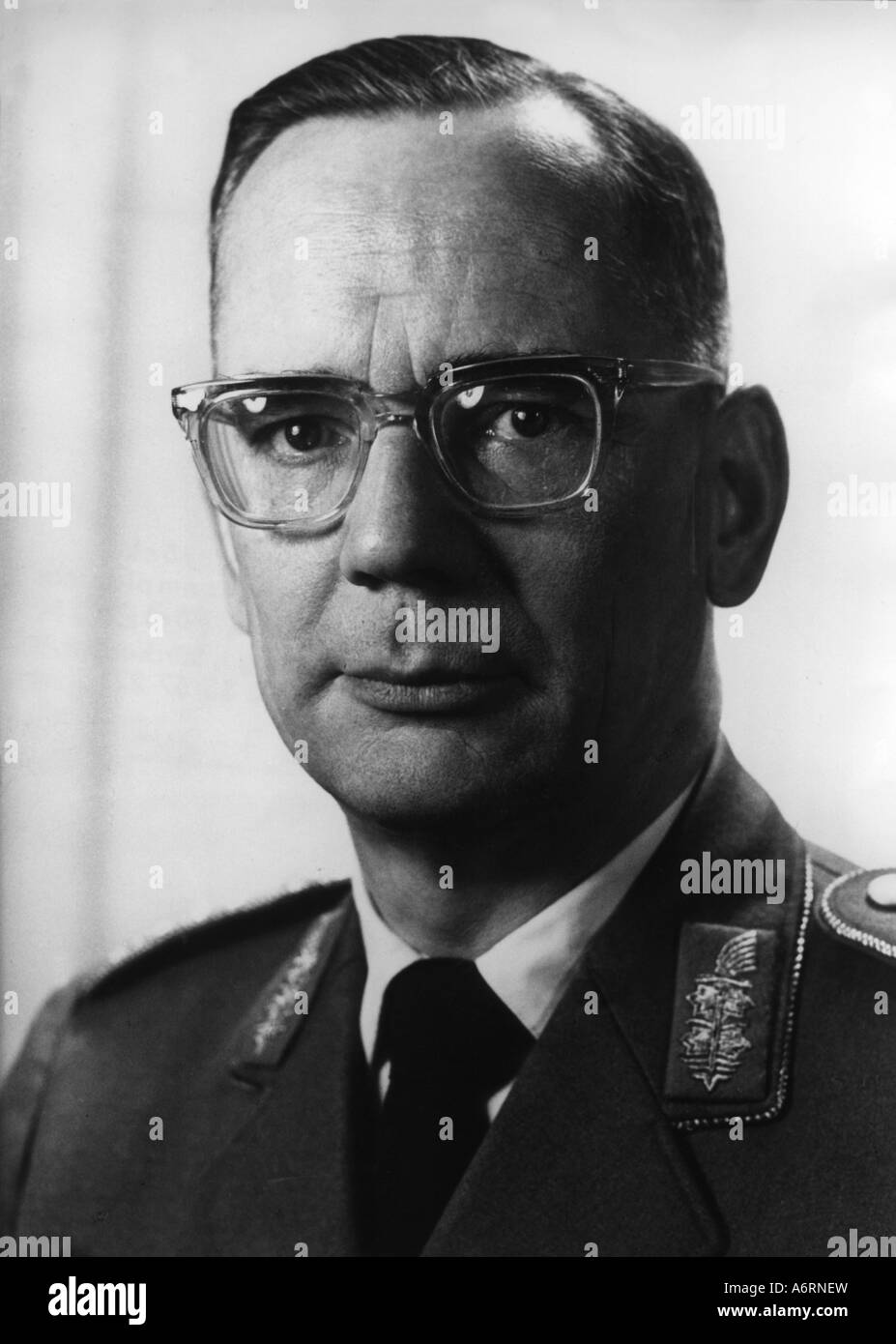 Maizière, Ulrich de, 24.2.1912 - 26. / 27.8.2006, officier allemand, portrait, 1966, Lieutanant général, Inspecteur général, Bundesw Banque D'Images