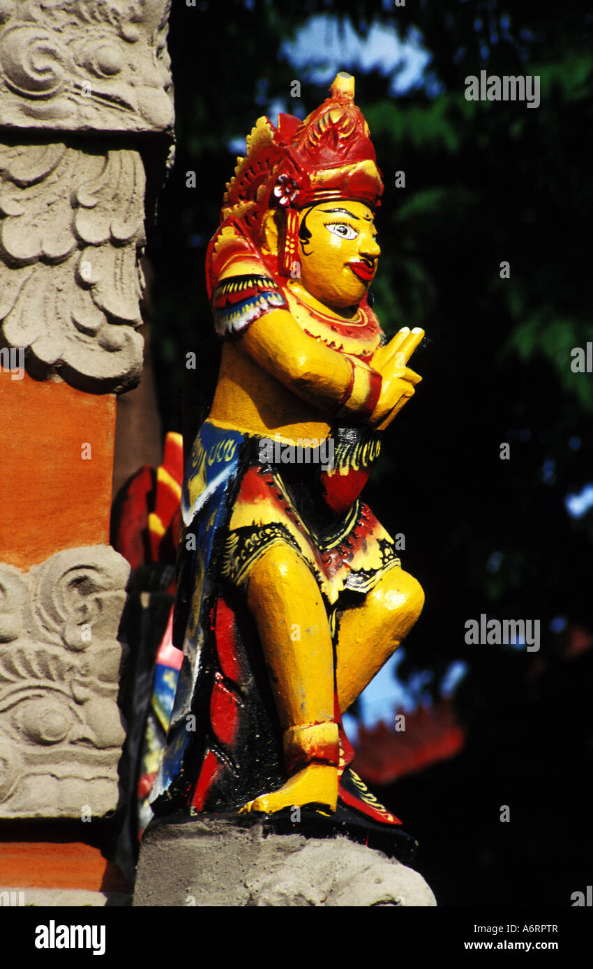 Détail du temple, Denpasar, Bali, Indonésie Banque D'Images
