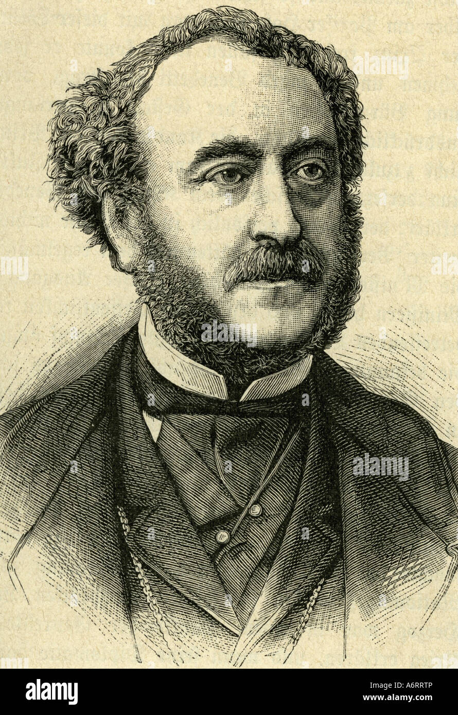 Michaud, Joseph Alfred Agenor Duc d, 14,8 1819 - 18.1.1880, homme politique français, Ministre des affaires étrangères 15.5.1870 - 10.8.1 Banque D'Images