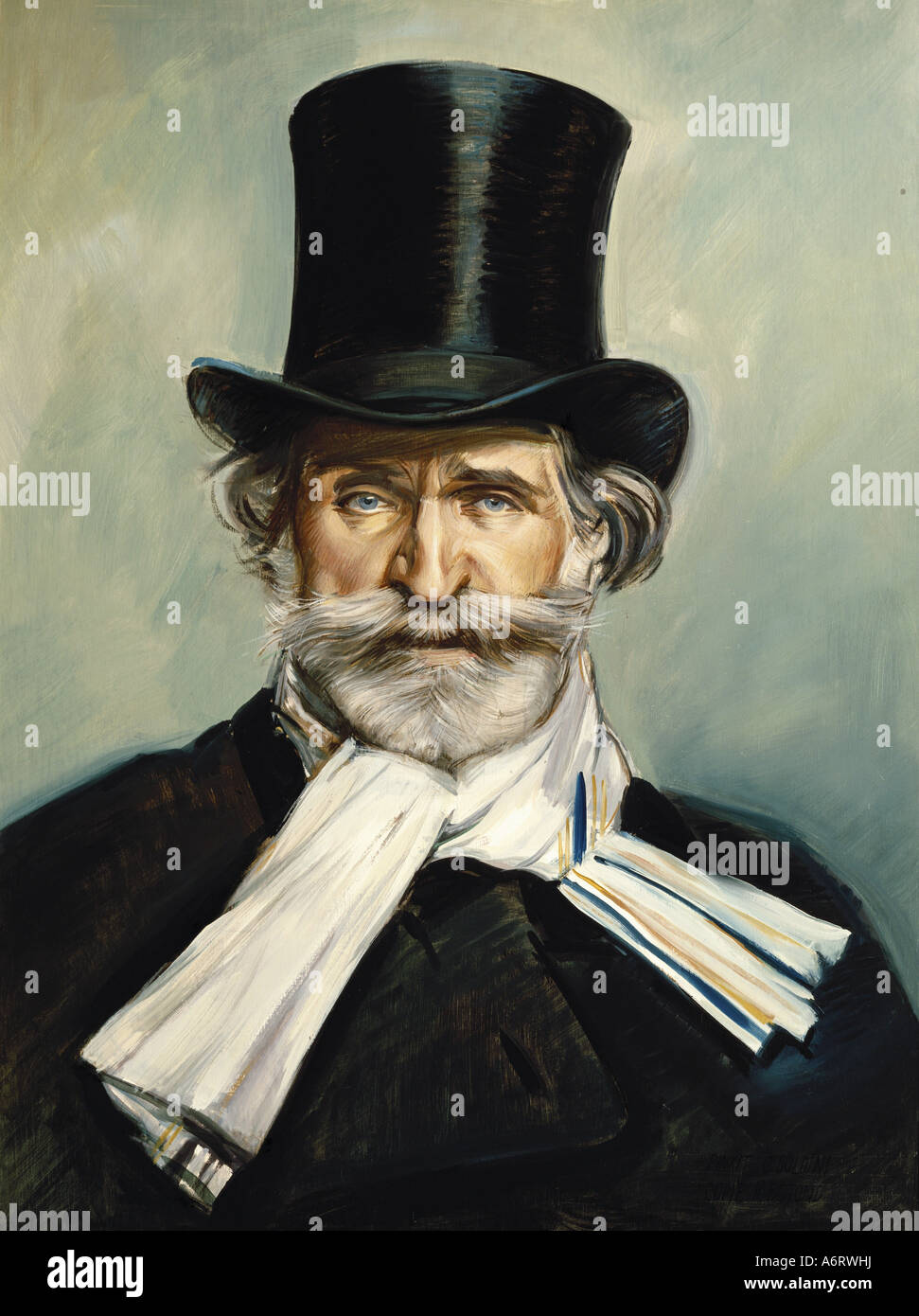 Verdi, Giuseppe, 10.10.1813 - 27.1.1901, compositeur italien, portrait, painitng par Giovanni Boldini, copier vers 1890, Coll. Banque D'Images