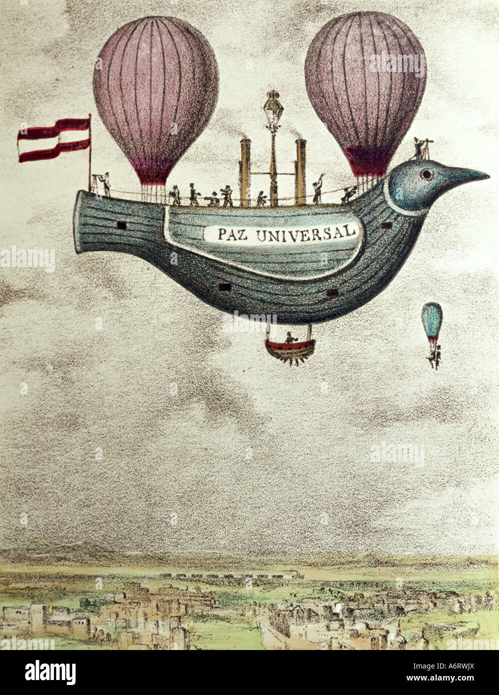 Transport/transport, aviation, avions, conception d'un navire en forme de colombe, Espagne, vers 1880, Banque D'Images