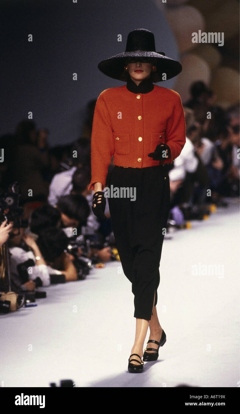 mode, années 1980, mannequin, portant le nom de red spencer et, Banque D'Images