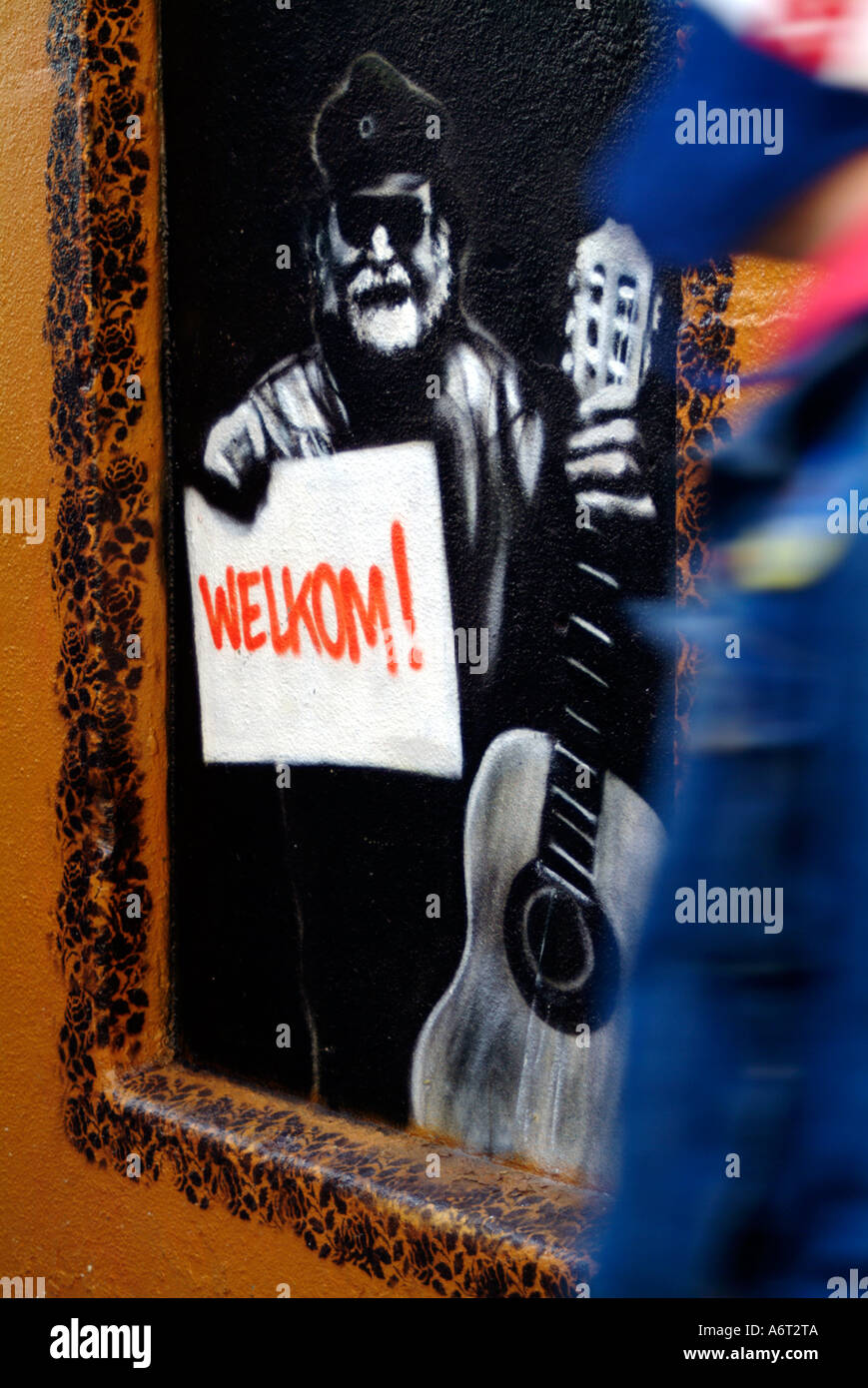 Inscription Club Amsterdam Pays-Bas Banque D'Images