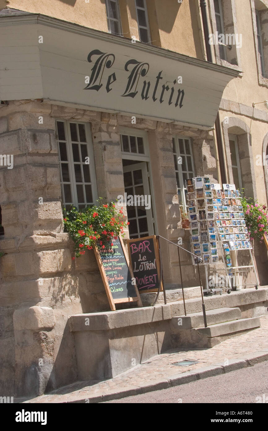 Cafe à Autun Burgogne France Banque D'Images