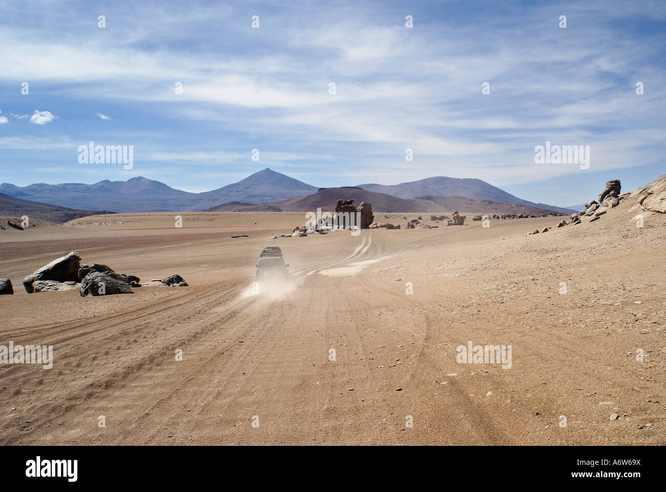 Paysage dans le désert d'Uyuni, Bolivie, Highlands Banque D'Images