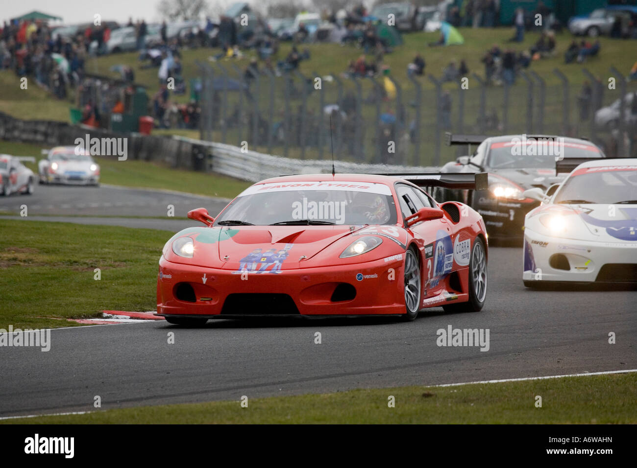 Ferrari 430 GT3 à Oulton Park GT Racing en mai 2007 Banque D'Images