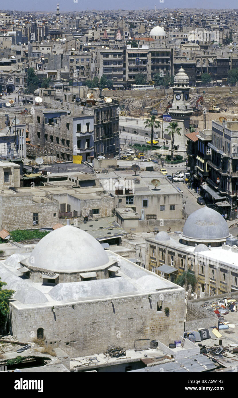 La Syrie, vue d'Alep. Banque D'Images