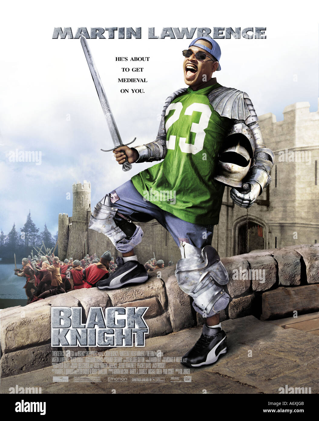 BLACK KNIGHT affiche pour 2001 20th Century Fox Film Banque D'Images