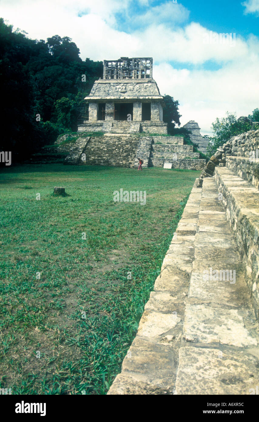 Maya Palenque Temple du Soleil Banque D'Images