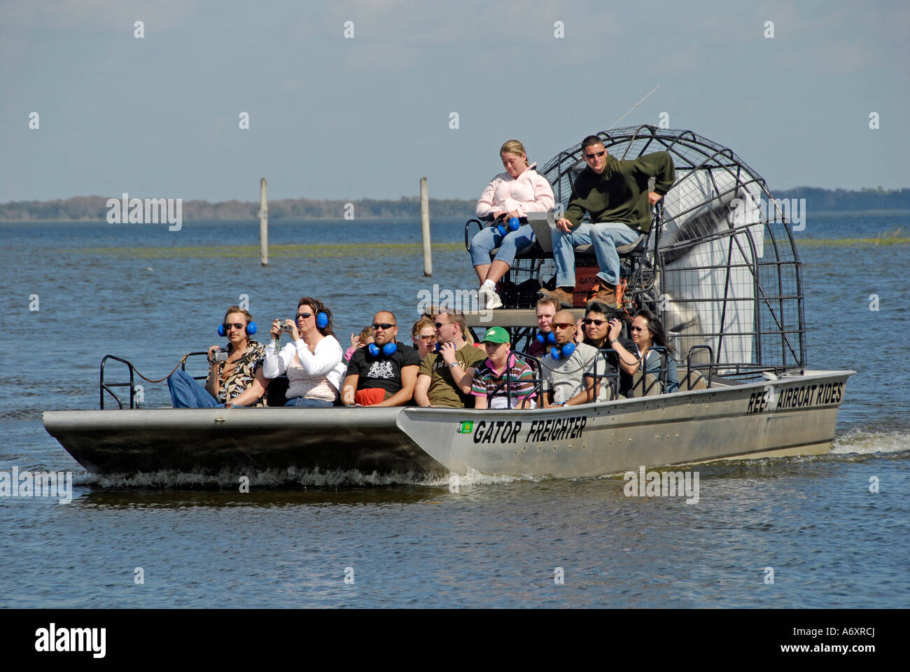 Boggy Creek des virées en bateau sur le lac ouest Toho de Southport Park près de Kissimmee Orlando Disney Theme Park Area Florida-NOUS Banque D'Images