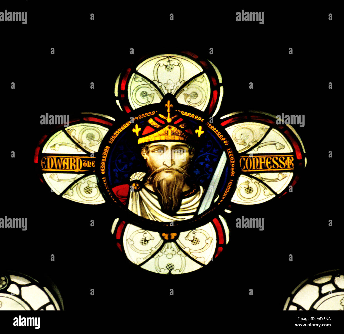 La cathédrale de Winchester Anglo saxon Édouard le Confesseur, roi d'Angleterre Banque D'Images