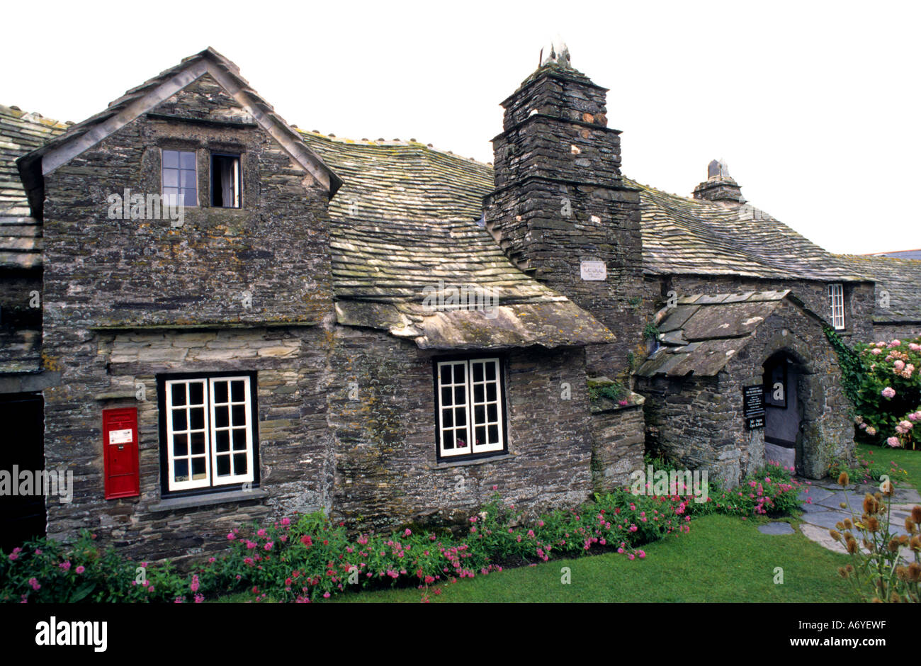 Bureau de poste Tintagel Roi Arthur Angleterre Cornwall Banque D'Images