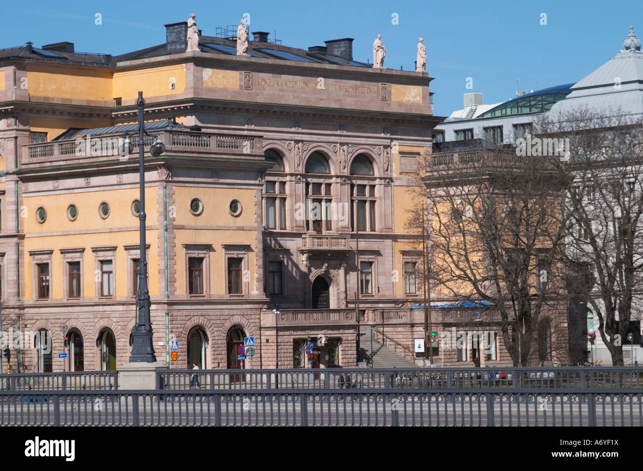 Konstakademien l'Académie royale des beaux-arts de l'Norrmalm. Stockholm. La Suède, l'Europe. Banque D'Images
