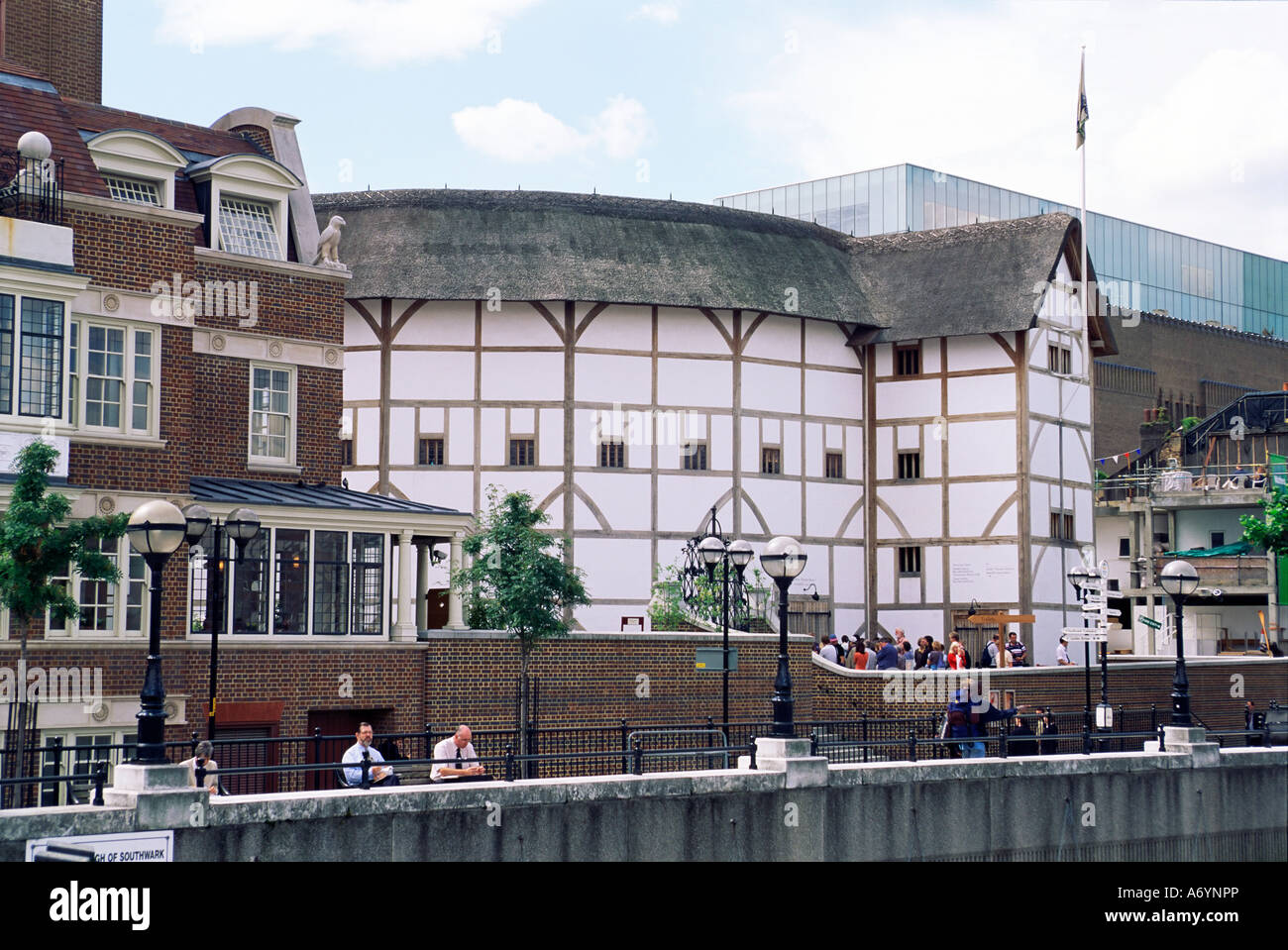 Nouveau Globe Theatre Bankside London England Royaume-Uni Europe Banque D'Images