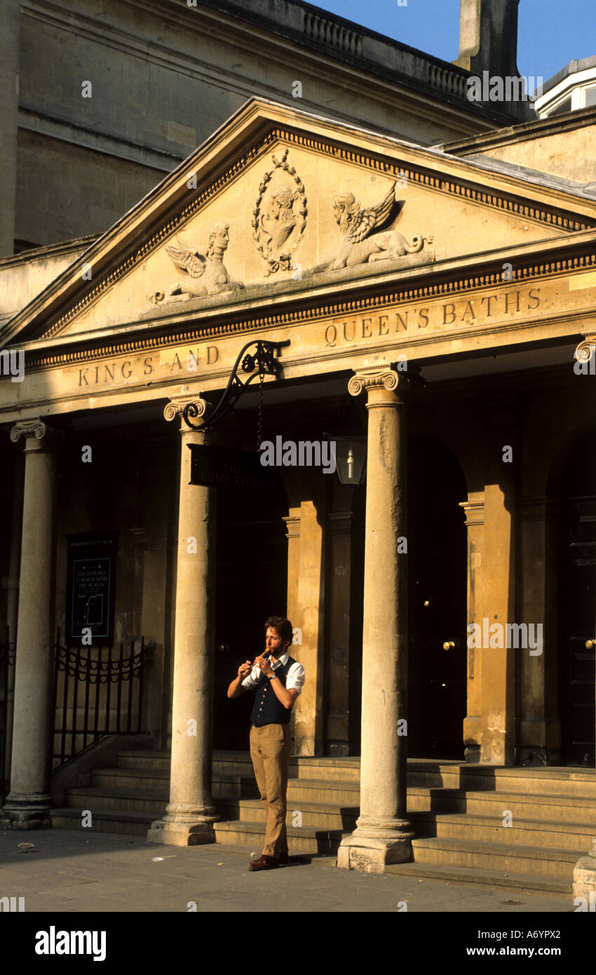 Roman Bath Angleterre historique Museum Spa Hot Spring Banque D'Images