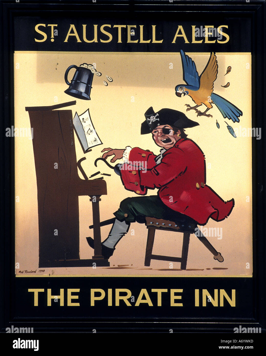 St Austell Ales le pirate Inn London City Bar Pub Anglais Banque D'Images