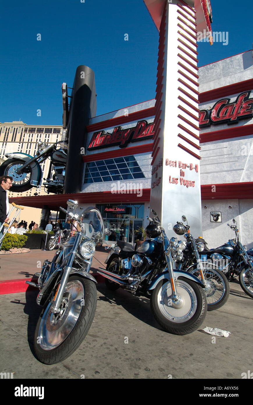 Harley Davidson Cafe Las Vegas Nevada Banque D'Images
