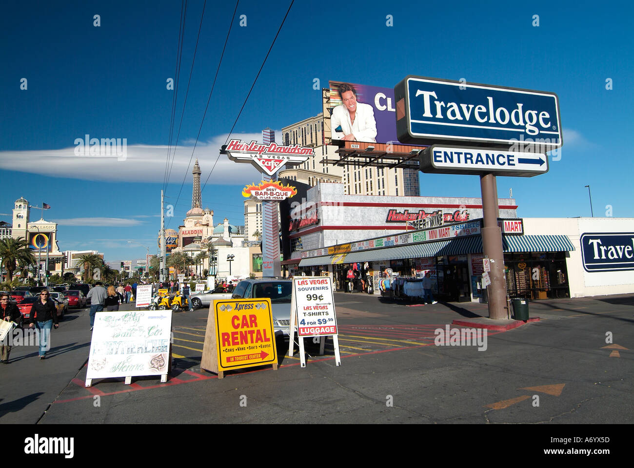Las Vegas strip en journée Banque D'Images
