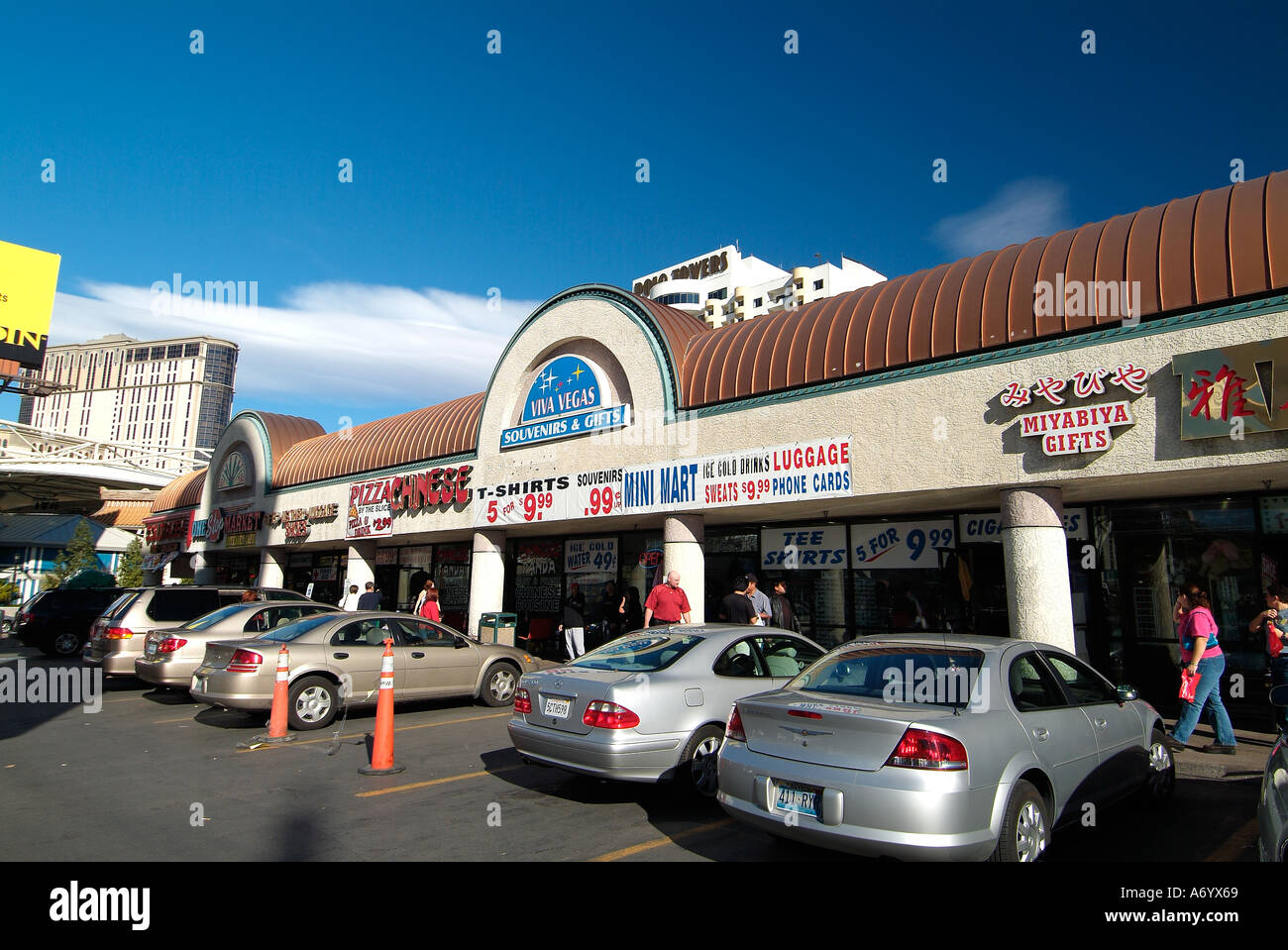 Las Vegas strip en journée Banque D'Images
