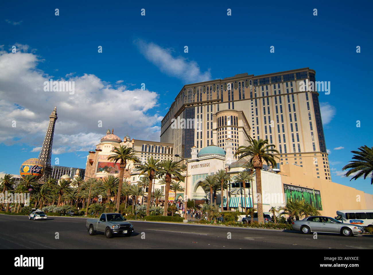 Aladdin casino and hotel à Las Vegas strip en journée Banque D'Images